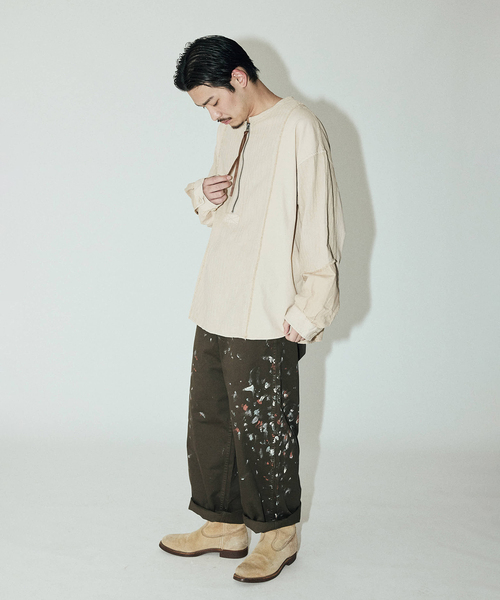 ワイドチノパン VINTAGE SATIN J.S ホームステッド ワイドチノパン VINTAGE SATIN J.S ホームステッド チノパン