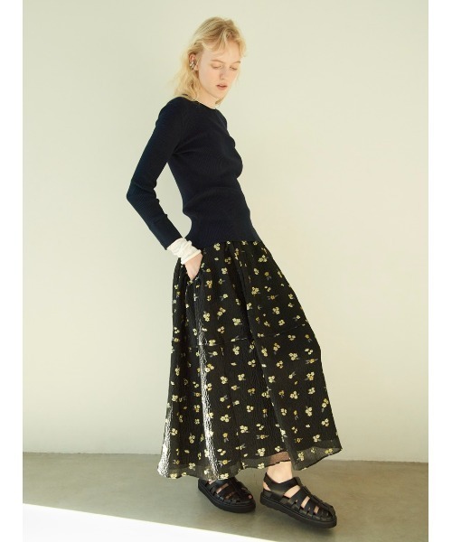 Mila Owen（ミラオーウェン） フレアスカート 0 ブラック レディース