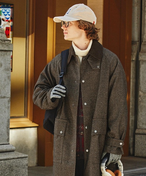 EMMA CLOTHES（エマクローズ） ステンカラーコート M ブラウン メンズ