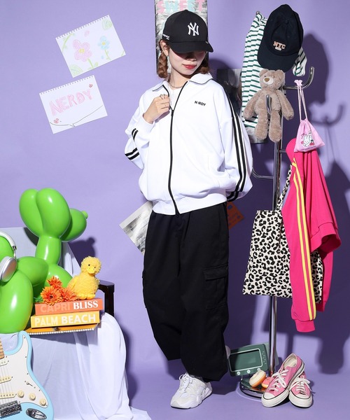 NERDY ジャージ ニューヨークミニマルトラックトップ レディース