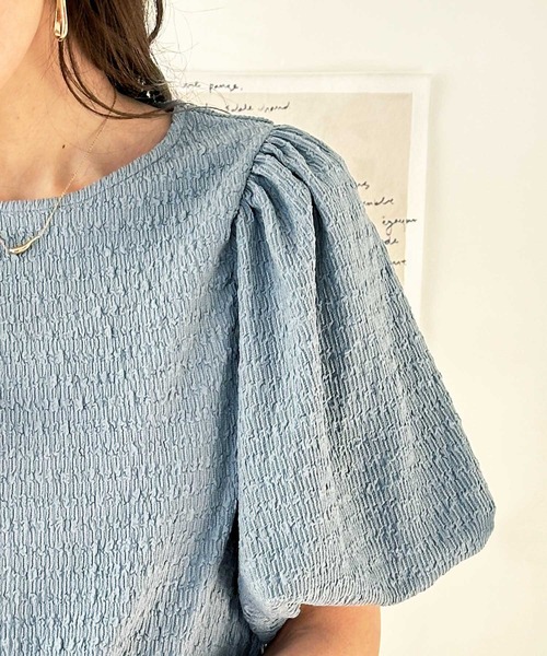 「GeeRA」 半袖ワンピース MEDIUM チャコール レディース_画像9