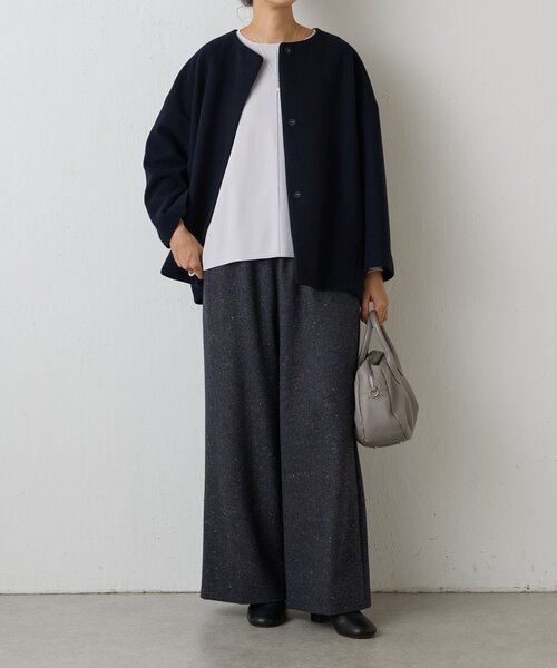 【美品】ビアズリー<BEARDSLY>洗える！ニットコート　Fサイズ　モカ BE2101EW001303_22_l.jpg