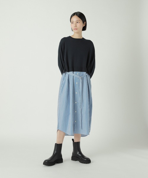 ZUCCa（ズッカ） ワンピース シャツドッキングニット / ワンピース / S
