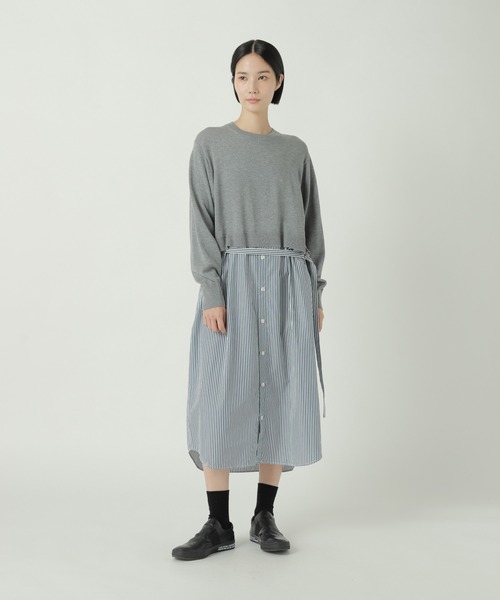 ✳︎稀少美品✳︎ズッカ ZUCCa シャツドッキングワンピースM ZUCCa