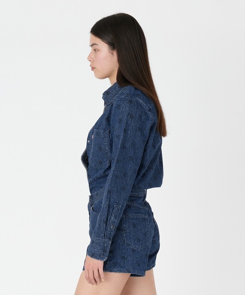「Levi's」 長袖シャツ X-SMALL ブラック レディース_画像3
