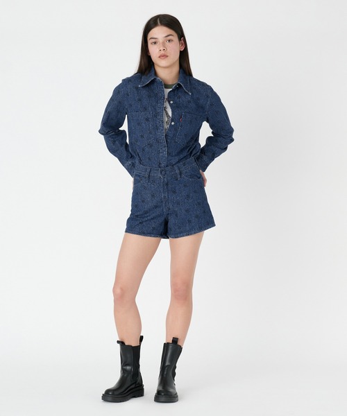 「Levi's」 長袖シャツ X-SMALL ブラック レディース_画像6