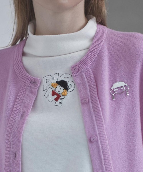 STUDIO PICONE（スタジオピッコーネ） スパンコール刺繍起毛プル