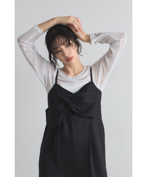 【新品未使用】 Cygne リボン オールインワン Stelle リボンショルダーオールインワン Stelle｜Cygne(シーニュ) 公式サイト