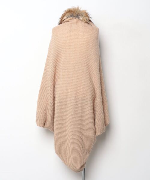 「arnold palmer timeless」 ワンポイントニットポンチョ - ブラウン レディース_画像2