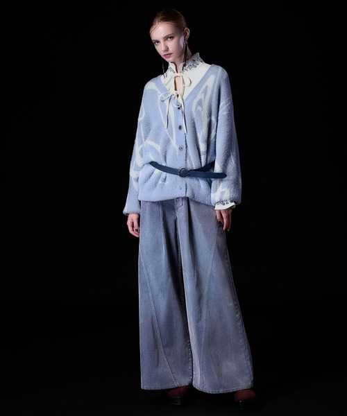 HARE（ハレ） ブラウス シャツ 2WAYフラワーシシュウブラウス(HARE