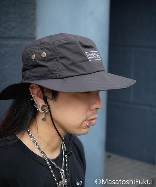 【超美品】人気急騰TikTokでも話題クレージュ日本製ロゴ刺繍ワイドブリムハット 超美品】人気急騰TikTokでも話題クレージュ日本製ロゴ刺繍ワイド