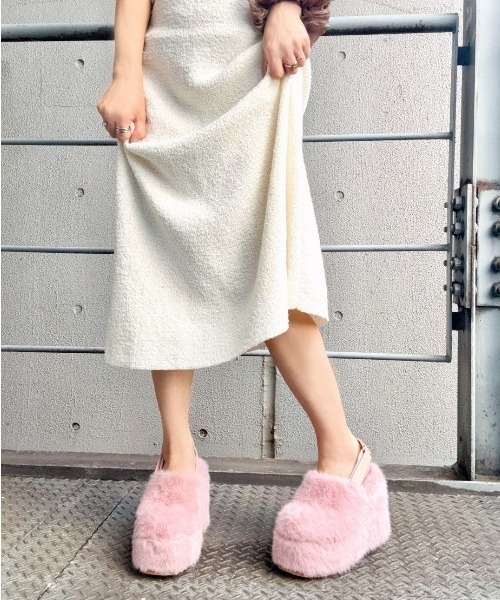 R＆E（アールアンドイー） サンダル 「R＆E」バックストラップ厚底サボ