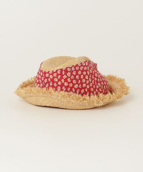 「GREVI」 花柄ストローハット 54 ベージュ レディース_画像2