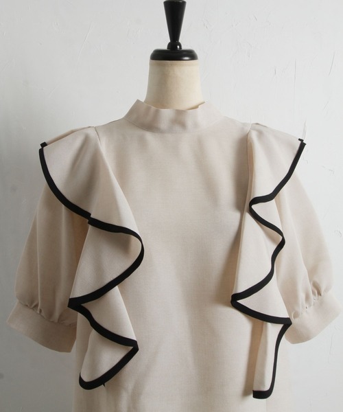 「tocco closet」 半袖ブラウス M ブラック レディース_画像8