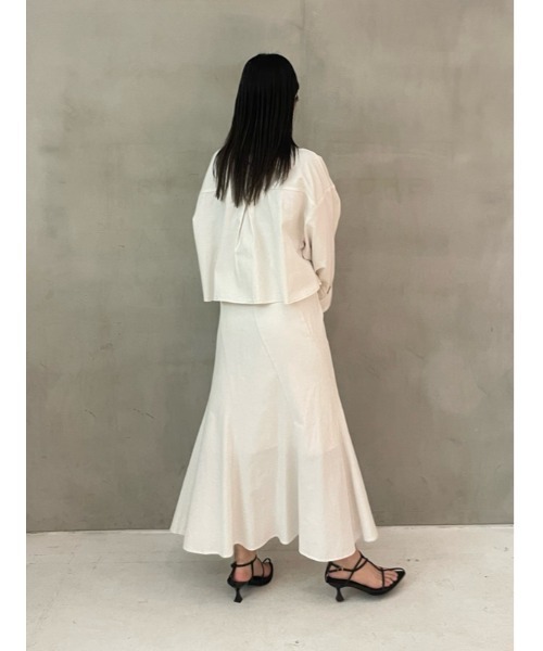 「Mila Owen」 長袖シャツ 0 インディゴブルー レディース_画像6