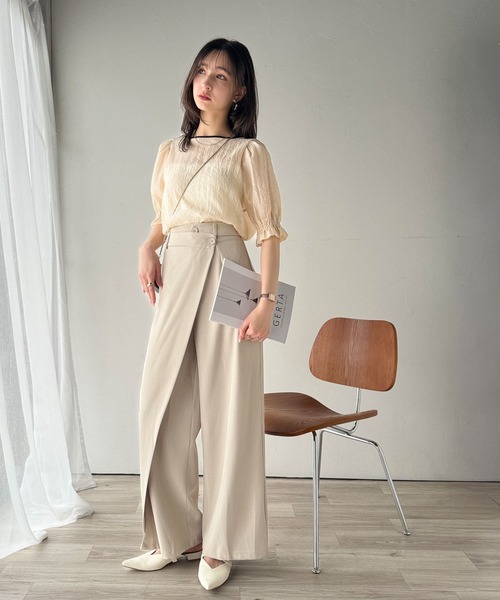 「classicalelf」 半袖カットソー LARGE アイボリー レディース_画像7