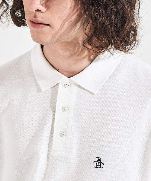 「penguin BY MUNSINGWEAR」 半袖ポロシャツ M ホワイト メンズ_画像5