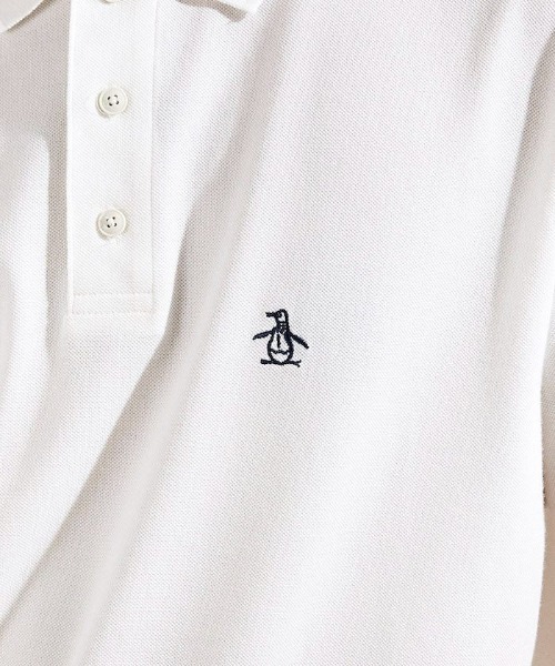 「penguin BY MUNSINGWEAR」 半袖ポロシャツ M ホワイト メンズ_画像6