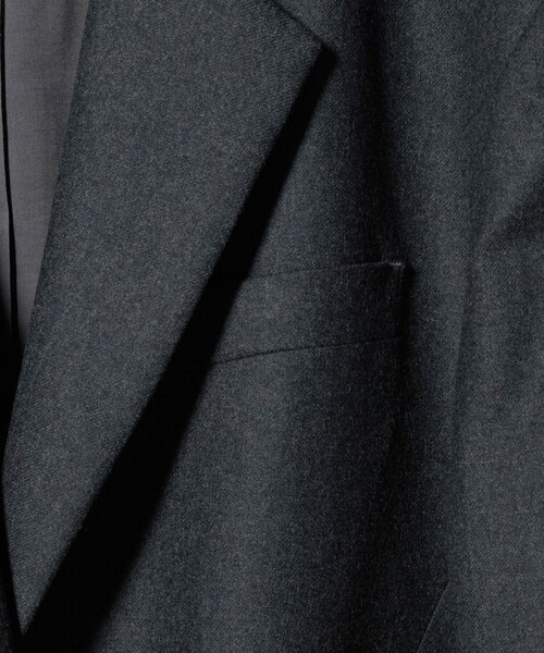 6(ROKU) ジャケット テーラードジャケット 「6(ROKU)」フラノ グレー