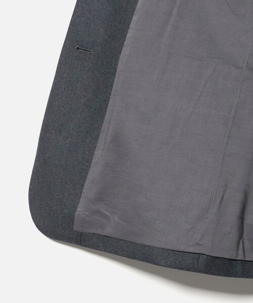 6 ジャケット テーラードジャケット 「6(ROKU)」フラノ グレー