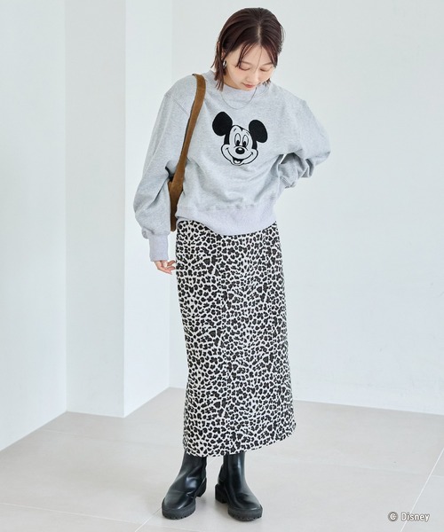 LAVEANGE（ラビアンジェ） スカート レオパードジャガードスカート