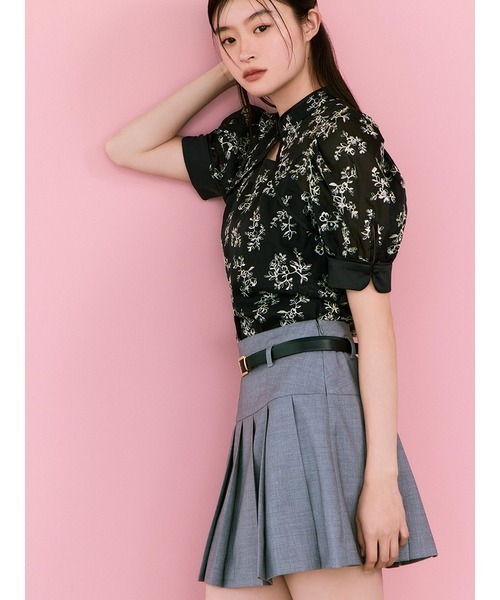 「LILY BROWN」 半袖ブラウス ONE SIZE ホワイト レディース_画像3