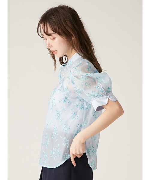 「LILY BROWN」 半袖ブラウス ONE SIZE ホワイト レディース_画像9