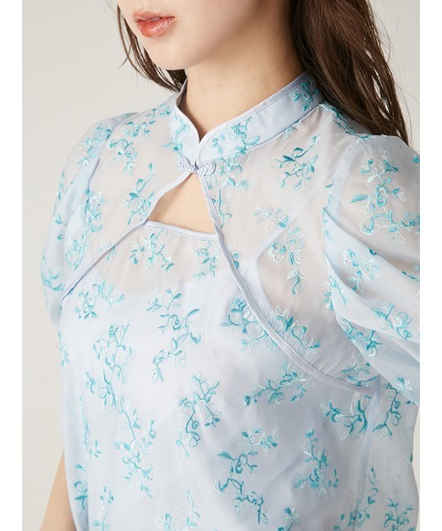 「LILY BROWN」 半袖ブラウス ONE SIZE ホワイト レディース_画像10