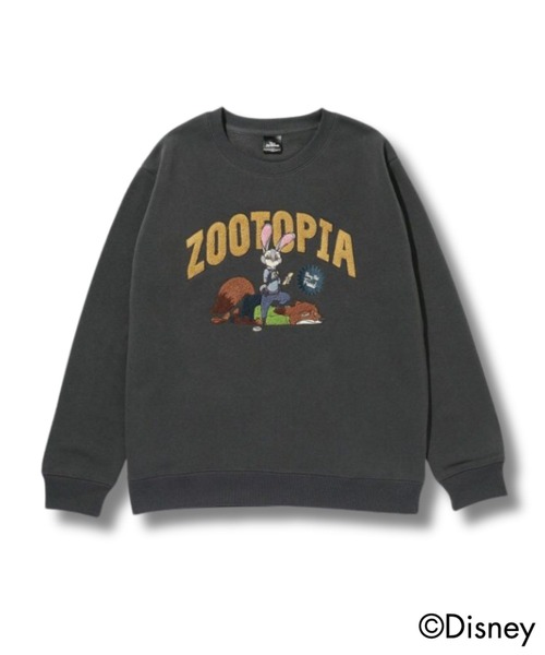 ズートピアトレーナー Disney（ディズニー）キャラクター刺繍スウェットトレーナー