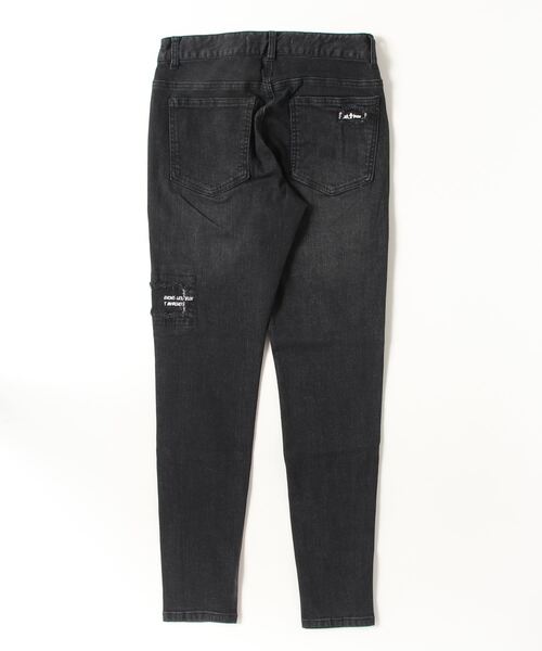 Cook jeans（クックジーンズ） ジーンズ メッセージプリント 切替