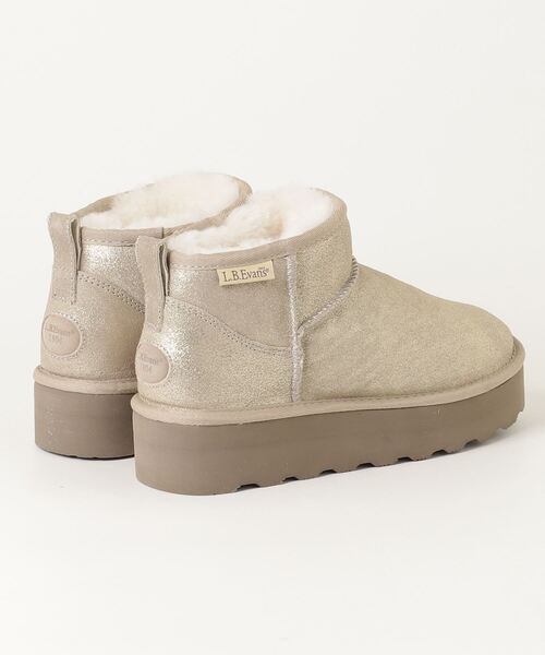 【nana】 L.B.Evansムートンブーツ FUNALIVE（ファンアライブ） ブーツ L.B.Evans Dede 厚底ムートン