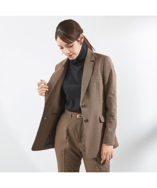 値下げ❗️【極美品】スーツセレクト　セットアップ　スーツ　モカベージュ　フォーマル SUIT SELECT セレモニースーツ セットアップ レディース : ZOZOTOWN
