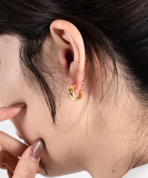 【未使用】JENNY BIRD ジェニーバード フープピアス ゴールド 保存袋付 JENNYBIRD（ジェニーバード） ピアス 「JENNY BIRD/ジェニーバード