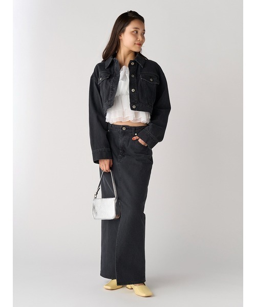 LILY BROWN（リリーブラウン） デニムジャケット FREE ブルー