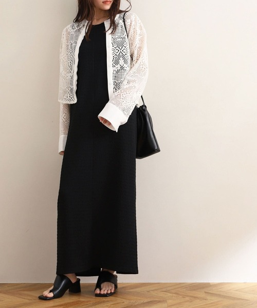 「NOAHL」 ノースリーブワンピース M ブラウン レディース_画像3