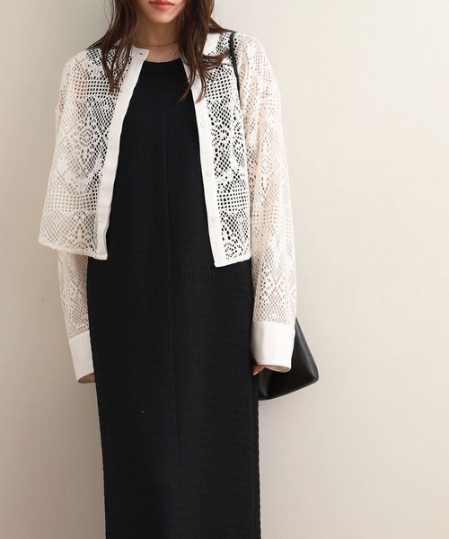 「NOAHL」 ノースリーブワンピース M ブラウン レディース_画像5