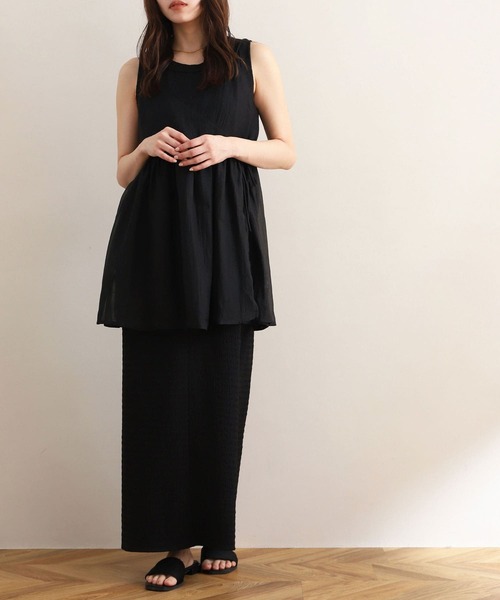 「NOAHL」 ノースリーブワンピース M ブラウン レディース_画像7