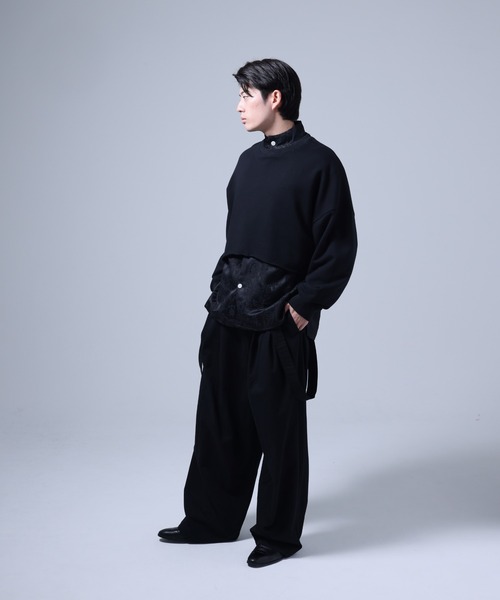 Ruze トレーナー スウェット Cutoff short sweat shirt / カットオフ