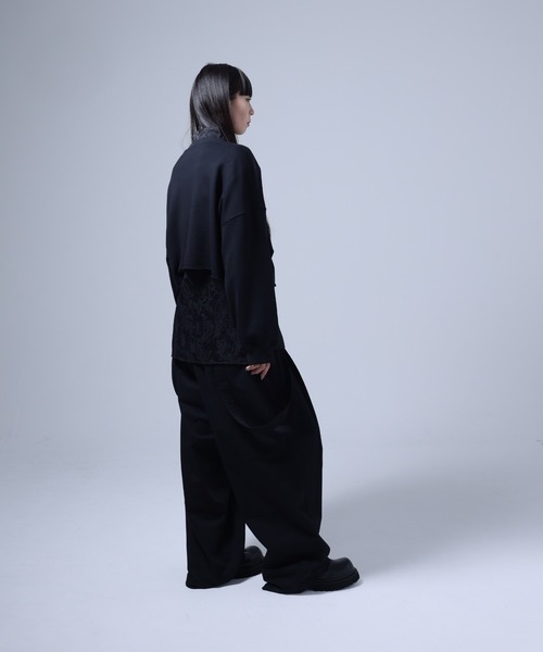 Ruze トレーナー スウェット Cutoff short sweat shirt / カットオフ