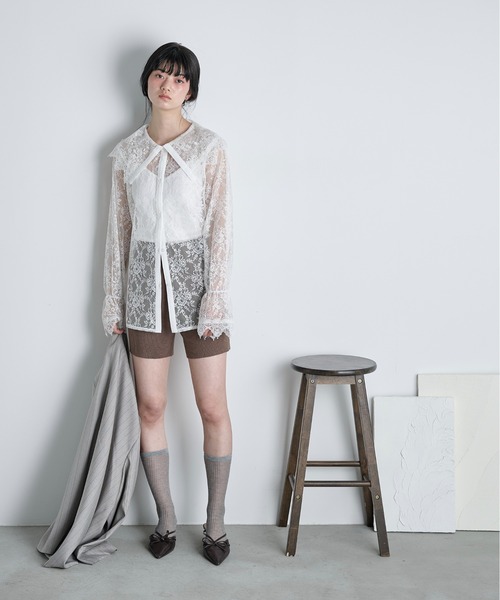 美品✨versionofyou ちゃぴさん　受注販売品　バイカーリブパンツ THE Yon パンツ リブニットバイカーパンツ レディース : ZOZOTOWN