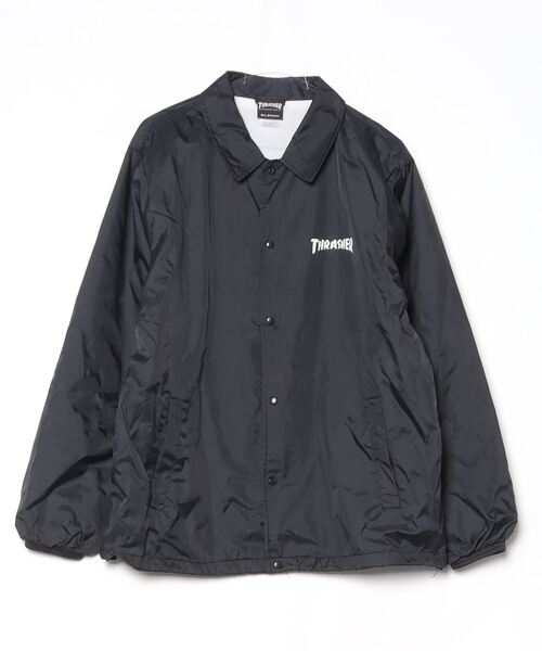 【美品】THRASHER コーチジャケット ブラック THRASHER コーチジャケット メンズ