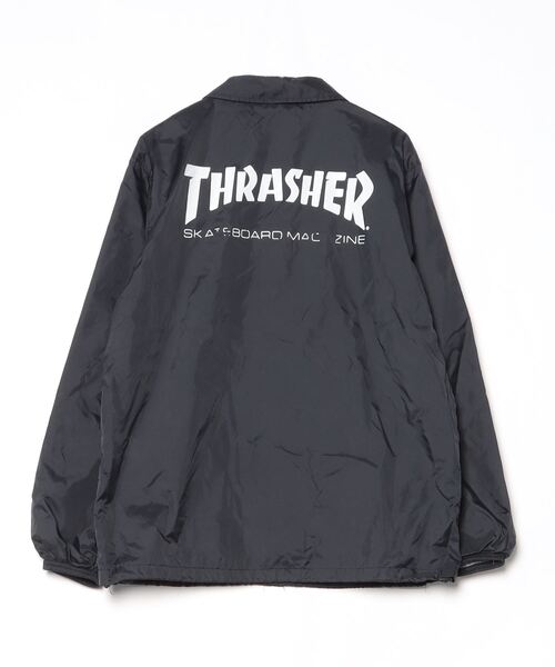 THRASHER（スラッシャー） 刺繍コーチジャケット L ブラック メンズ