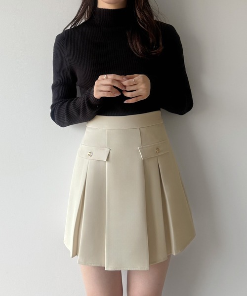 「mipiarl」 ミニスカート X-LARGE アイボリー レディース_画像4