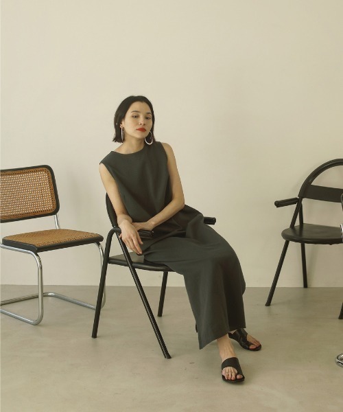 「TODAYFUL」 ノースリーブワンピース 36inch グレー レディース_画像3