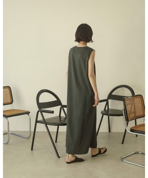 「TODAYFUL」 ノースリーブワンピース 36inch グレー レディース_画像8