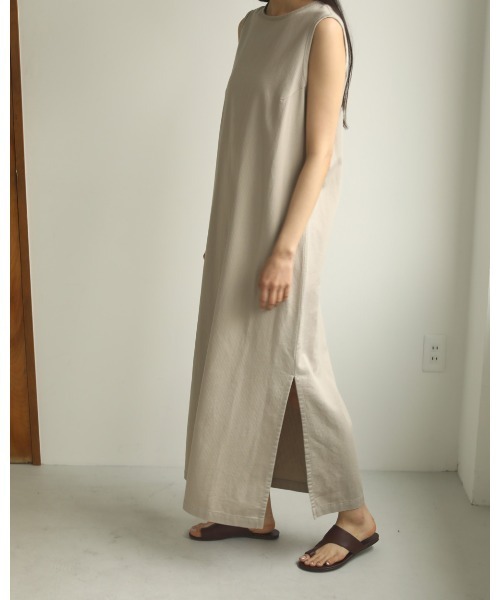 「TODAYFUL」 ノースリーブワンピース 36inch グレー レディース_画像9