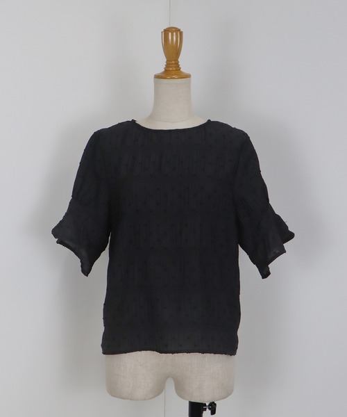 「BLUEEAST」 半袖ブラウス MEDIUM ベージュ レディース_画像2