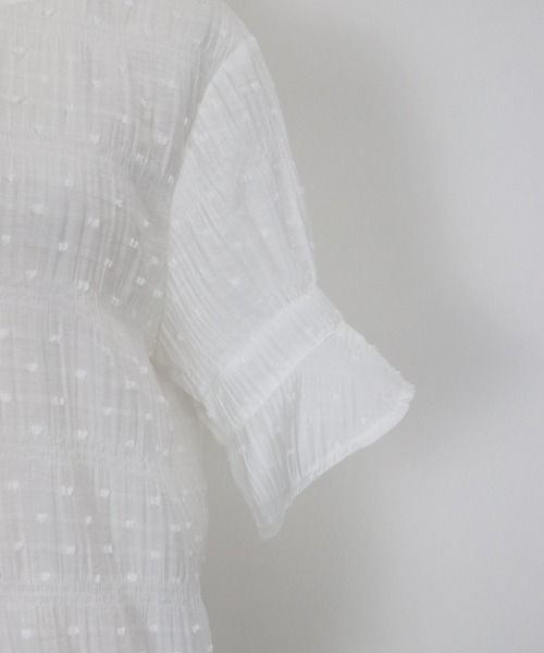 「BLUEEAST」 半袖ブラウス MEDIUM ベージュ レディース_画像7