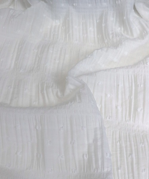 「BLUEEAST」 半袖ブラウス MEDIUM ベージュ レディース_画像9
