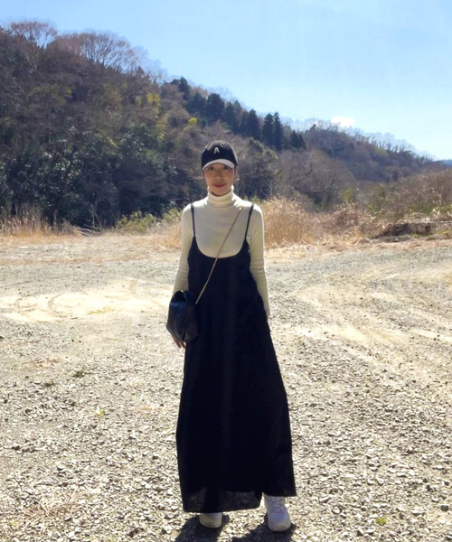 「ARCADE」 キャミソールワンピース FREE ブラック レディース_画像7